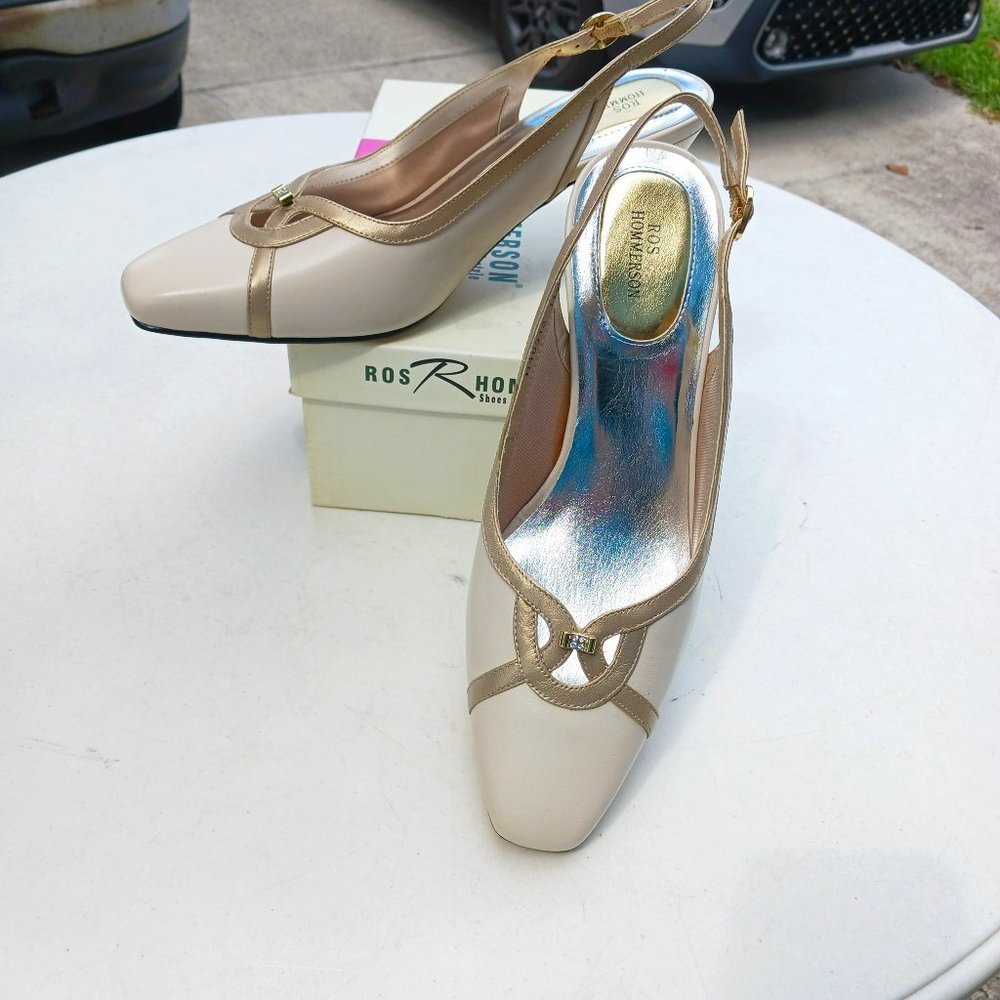 Ros Hommerson Verona Wheat/Platinum Heels 11 W